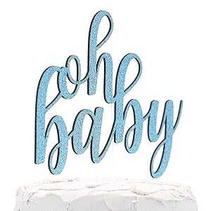 NANASUKO ベビーシャワーケーキトッパー - oh baby - 両面ベビーブルーグリッター - プレミアム品質 米国製 NANASUKO Baby Shower Cake Topper - oh baby - Double Sided Baby Blue Glitter - Premium Quality Made in USA NANASUKO ベビーシャワーケーキトッパー - oh baby - 両面ベビーブルーグリッター - プレミアム品質 米国製 NANASUKO Baby Shower Cake Topper - oh baby - Double Sided Baby Blue Glitter - Premium Quality Made in USA