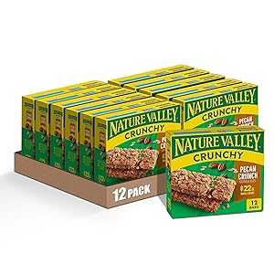 Nature Valley Crunchy Granola Bars, Pecan Crunch, 1.49 oz, 6 ct, 12 ba...