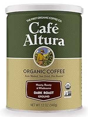 Cafe Altura Ground オーガニックコーヒー、ダークロースト、12オンス (3個パック) Cafe Altura Ground Organic Coffee, Dark Roast, 12 Ounce (Pack of 3)のサムネイル