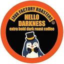 Java Factory コーヒーポッド ダーク ロースト コーヒー キューリグ K カップ ブルワー用、ハロー ダークネス、40 個 Java Factory Coffee Pods Dark Roast Coffee for Keurig K Cup Brewers, Hello Darkness, 40 Count