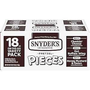 楽天GlomarketSnyder's of Hanover Pretzel Pieces, Variety Pack of Pretzels Individual Packs, 2.25 Oz, 18 Ct （Pack of 18）