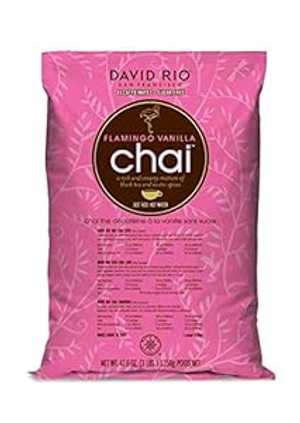 David Rio Chai Mix, Decaf Sugar Free, Flamingo Vanilla, 48 Ounce (Pack of 1)
