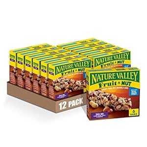 Nature Valley Chewy Fruit and Nut Granola Bars, Trail Mix, 6 Bars, 7.4...