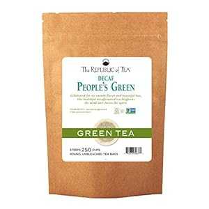 楽天GlomarketThe Republic of Tea Decaf The People's Green Tea, 250 Tea Bags, Healthy Gourmet All-Natural Green Tea