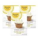 Simple Mills アーモンド粉ベーキングミックス、バニラカップケーキ & ケーキミックス - グルテンフリー、植物ベース、パレオフレンドリー、11.5 オンス (3 個パック) Simple Mills Almond Flour Baking Mix, Vanilla Cupcake & Cake Mix - Glute