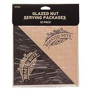 Time for Treats グレーズドナッツサービングパッケージ、12パック、ベージュ/ブラウン Time for Treats Glazed Nut Serving Packages, 12 Pack, Beige/Brown