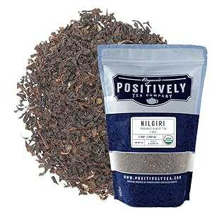Organic Positively Tea Company, Nilgiri FBOP Black Tea, Loose Leaf, 16...