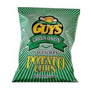 GUY'S Guys Green Onion Potato Chips Healthy & Salty Snacks w/Legendary...