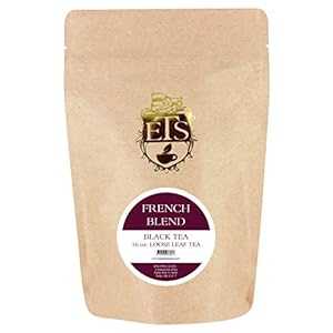 English Tea Store ルーズリーフ、フレンチブレンドティーポーチ、4オンス English Tea Store Loose Leaf, French Blend Tea Pouches, 4 Ounce