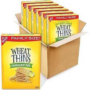 Wheat Thins Reduced Fat Whole Grain Wheat Crackers, Family Size, 6 - 1...