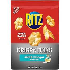 Ritz Crisp and Thins Salt and Vinegar Chips, 7.1 ozのサムネイル