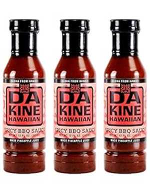 ダ・キネ ハワイアンBBQソース（スパイシー3本パック） Da Kine Hawaiian BBQ Sauce (Spicy 3-Pack)のサムネイル