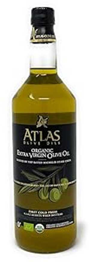 1リットル、オーガニックエキストラバージンオリーブオイル：ミシュランのトップシェフが料理用として信頼する初のコールドプレスEVOO、米国オーガニック認定、欧州オーガニック認定、モロッコ産オリーブの酸度0.1～0.2 Atlas 1 Liter, Organic Extra Virgin Olive