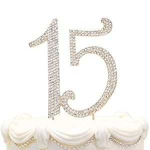 Hatcher lee Bling クリスタル Quinceañera Happy 15 Birthday ケーキ トッパー - 最高の記念品 15th パーティーデコレーション ゴールド Hatcher lee Bling Crystal Quincea era Happy 15 Birthday Cake Topper - Best Keepsake 15th Party Hatcher lee Bling クリスタル Quinceañera Happy 15 Birthday ケーキ トッパー - 最高の記念品 15th パーティーデコレーション ゴールド Hatcher lee Bling Crystal Quincea era Happy 15 Birthday Cake Topper - Best Keepsake 15th Party