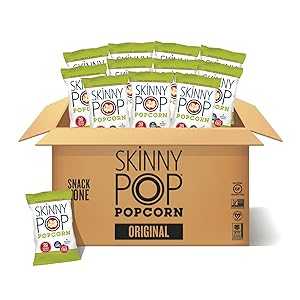 SkinnyPop 00408 Popcorn, Original, 1 oz Bag, 12/Carton