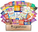 デラックス ヘルシー スナック ケア パッケージ (45 個): バー、クッキー、チップス、クリスピー フルーツ、トレイル ミックス、ギフト ボックス、オフィス...