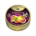 Cavendish & Harvey Tropical Fruit Hard Candy Drops 7 Ounce Tin