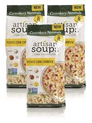 Canterbury Naturals アーティザン スープ ミックス、ポテト コーン チャウダー、7.5 オンス、3 個パック Canterbury Naturals Artisan Soup Mix, Potato Corn Chowder, 7.5 Ounce, Pack of 3