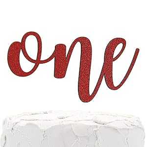 NANASUKO 1 歳の誕生日ケーキトッパー - 1 個 - 両面レッドグリッター - プレミアム品質 米国製 NANASUKO 1st Birthday Cake Topper - one - Double Sided Red Glitter - Premium Quality Made in USA NANASUKO 1 歳の誕生日ケーキトッパー - 1 個 - 両面レッドグリッター - プレミアム品質 米国製 NANASUKO 1st Birthday Cake Topper - one - Double Sided Red Glitter - Premium Quality Made in USA