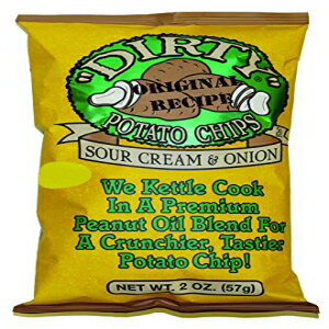 ダーティーケトルチップス、サワークリーム＆オニオン 2オンス バッグ（25枚） Dirty Kettle Chips, Sour Cream & Onion 2 oz. Bags (25 count)