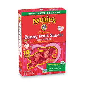 アニーズのオーガニックベリーパッチフルーツスナック、バレンタイン、7.3オンス Annie's Homegrown Annie's Organic Berry Patch Fruit Snack, Valentine's, 7.3 Ounce