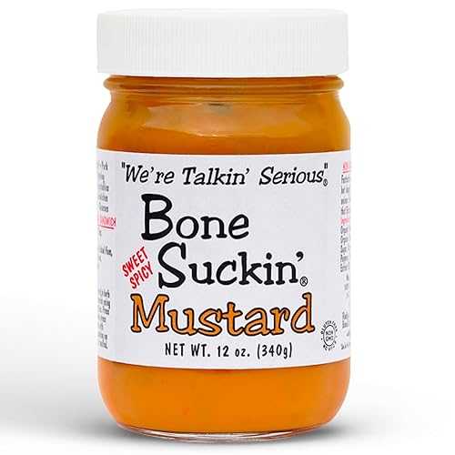 Bone Suckin' Sauce Mustard, Non GMO, Gluten and Fat Free, Great Tasting Condiment, National Cham..