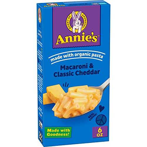 Annie’s Annie's Classic Cheddar Macaroni and Cheese with Organic Pasta, 6 oz
