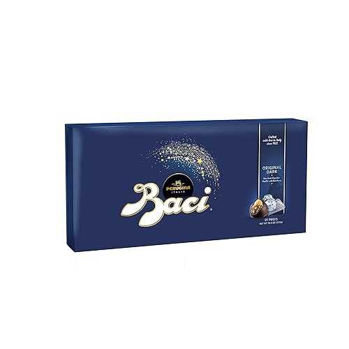 ペルジーナ バチ クラシック ダーク チョコレート ヘーゼルナッツ、21 個箱 10.5 オンス Perugina Baci Classic Dark Chocolate Hazelnut, 21-pc Box 10.5 oz.