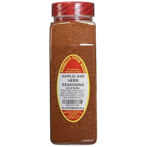 マーシャルズ クリーク スパイスシーズニング、ガーリックとハーブ、XLサイズ、22オンス Marshalls Cre..