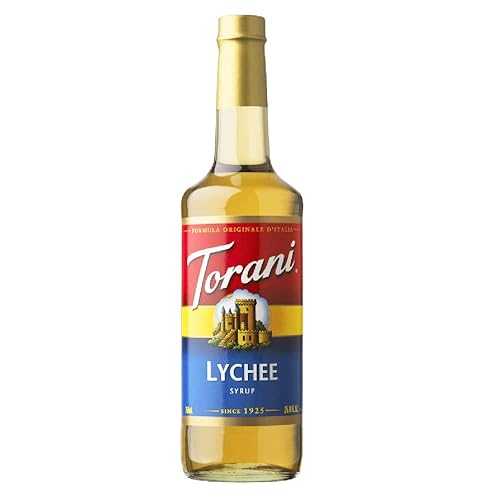 トラーニ ライチシロップ 750mlボトル Torani Lychee Syrup, 750 ml bottle