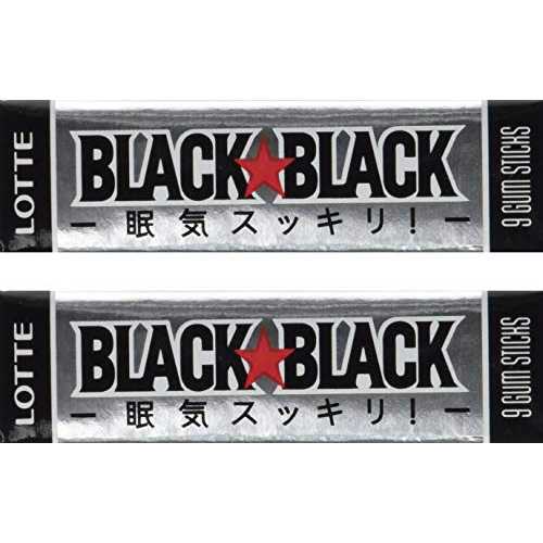 ロッテ ブラックブラックガム 1.02オンス (2パック) Lotte Black Black Gum 1.02oz (2pack)