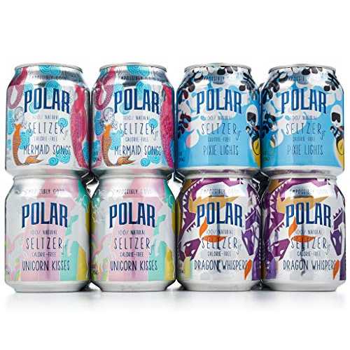 楽天GlomarketPOLAR 100％ 天然セルツァー ジュニア 24 カラット バラエティ パック ありえないほど良いコレクション （ユニコーンのキス、ピクシー ライト、マーメイド ソング、ドラゴンのささやき） POLAR 100％ Natural Seltzer Jr 24 ct Variety Pack The Impos