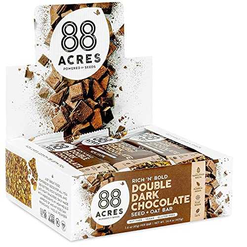 88エーカーのグラノーラバー ダブルダークチョコレート グルテンフリー、ナッツフリーのオーツ麦と種子..