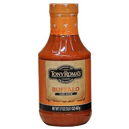 トニーローマのバッファローウィングソース、17オンス（6個パック） Tony Roma's Buffalo Wing Sauce, 17 Ounce (Pack of 6)