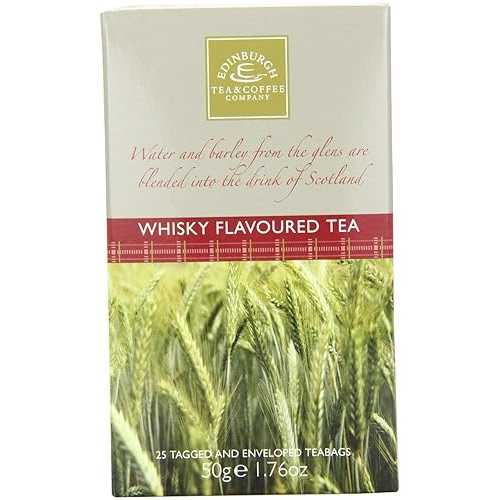 エディンバラ ティー & コーヒー、ウィスキー (ウィスキー) フレーバー ティー、ティーバッグ袋 25 個..