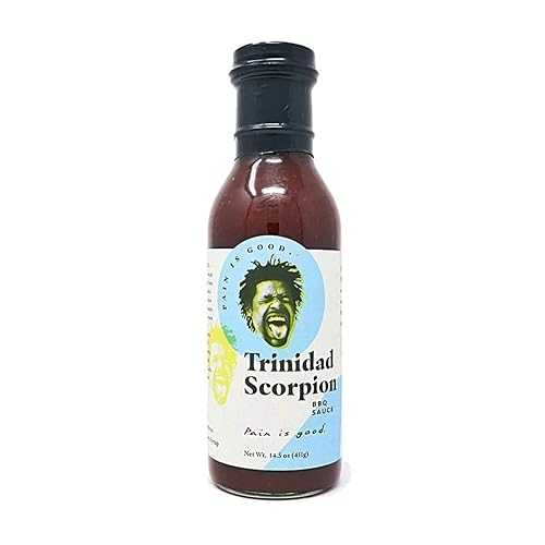 Pain is Good is Good - Trinidad Scorpion BBQ Sauce - 15.5oz Bottle - Made in USA - - Family Frie..