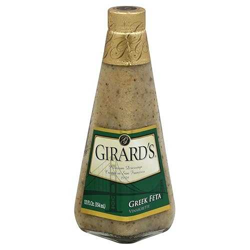 Girard ギリシャ フェタ ビネグレット ドレッシング、12 オンス ボトル (6 個パック)、ジャー (6 個パック) Girard's Greek Feta Vinaigrette Dressing, 12-Ounce Bottles (pack Of 6), Jar (Pack of 6)