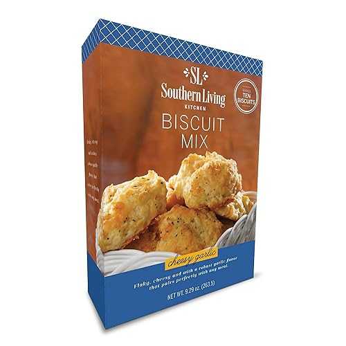 Southern Living Gourmet Cheesy Garlic Biscuit Mix, Easy-to-Bake Delight, Dinner Biscuits, Breakf..