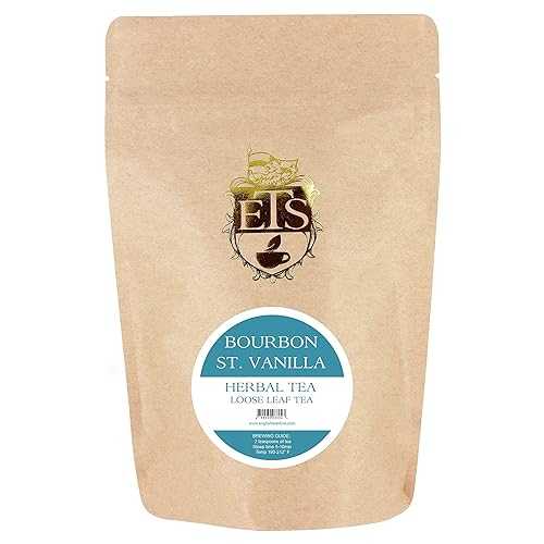 English Tea Store ルイボス ルーズリーフ カフェインフリー ティー パウチ入り、バーボン セント バニ..