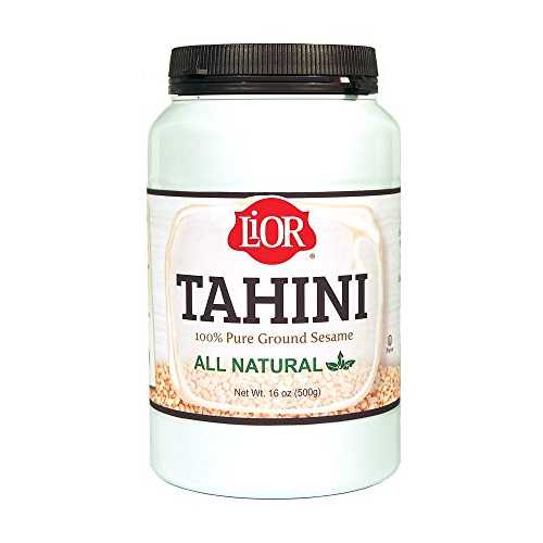 LiOR Tahini、オールナチュラル 100% 純粋なすりごま、16 オンス瓶 (12 個パック) LiOR Tahini, All Na..