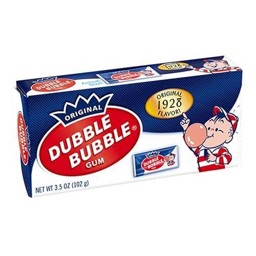 Dubble Bubble 1928 オリジナル フレーバー シアター ボックス バブルガム - 3.5 オンス ボックス - 24..