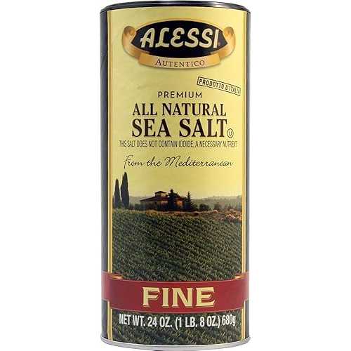 ALESSI - 上質な地中海塩、(2)-24 オンス パック ALESSI - Fine Mediterranean Sea Salt, (2)-24 OZ Pkgs