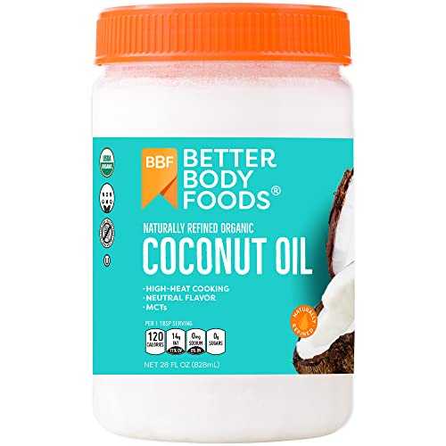 BetterBody Foods オーガニック精製ココナッツオイル 28オンス BetterBody Foods Organic Refined Coconut Oil 28oz