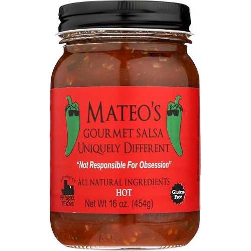 Glomarket㤨Mateo's  륵 16  饹 㡼 (3 ĥѥå ʲǮ٥򤷤Ƥ (ۥå Mateo's Gourmet Salsa 16oz Glass Jar (Pack of 3 Select Heat Level Below (HotפβǤʤ11,647ߤˤʤޤ