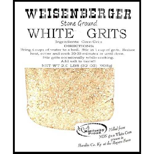 Weisenberger Stone Ground Grits - White Corn Grits Old Fashioned, Southern Style - Local, Kentuc..