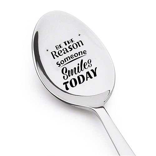 Glomarket㤨signatives Be The Reason Someone Smiles Today - Inspirational Gift to Son Daughter from Mom Dad Motivational Gift to Students from Teacher Birthday Gift for Friends Family - Engraved Spoon 7 inchפβǤʤ3,845ߤˤʤޤ
