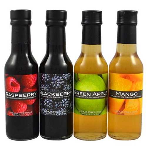 Baja Precious - 注入バルサミコカルテット - ラズベリー、ブラックベリー、グリーンアップル、マンゴ..