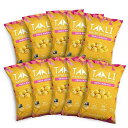 ターリ ティッカ マサラ ウォーター リリー ポップス (10 個パック) - インド産のセイボリーフレーバー タンパク質豊富なローストスナック 非遺伝子組み換え認証 0.8オンスの個別袋 Taali Tikka Masala Water Lily Pops (10-Pack) - Savory Flavor