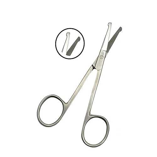 Spire Baby Nail Scissors Round Probe Small Hair Scissors, Child Care Safety Blunt Stainless-Stee..