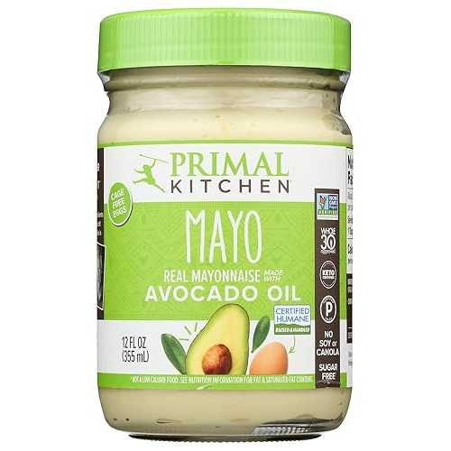 Primal Kitchen - Avocado Oil Mayo, Dairy Free, Whole30 and Paleo Approved, 12 Fl Oz (Pack of 2)